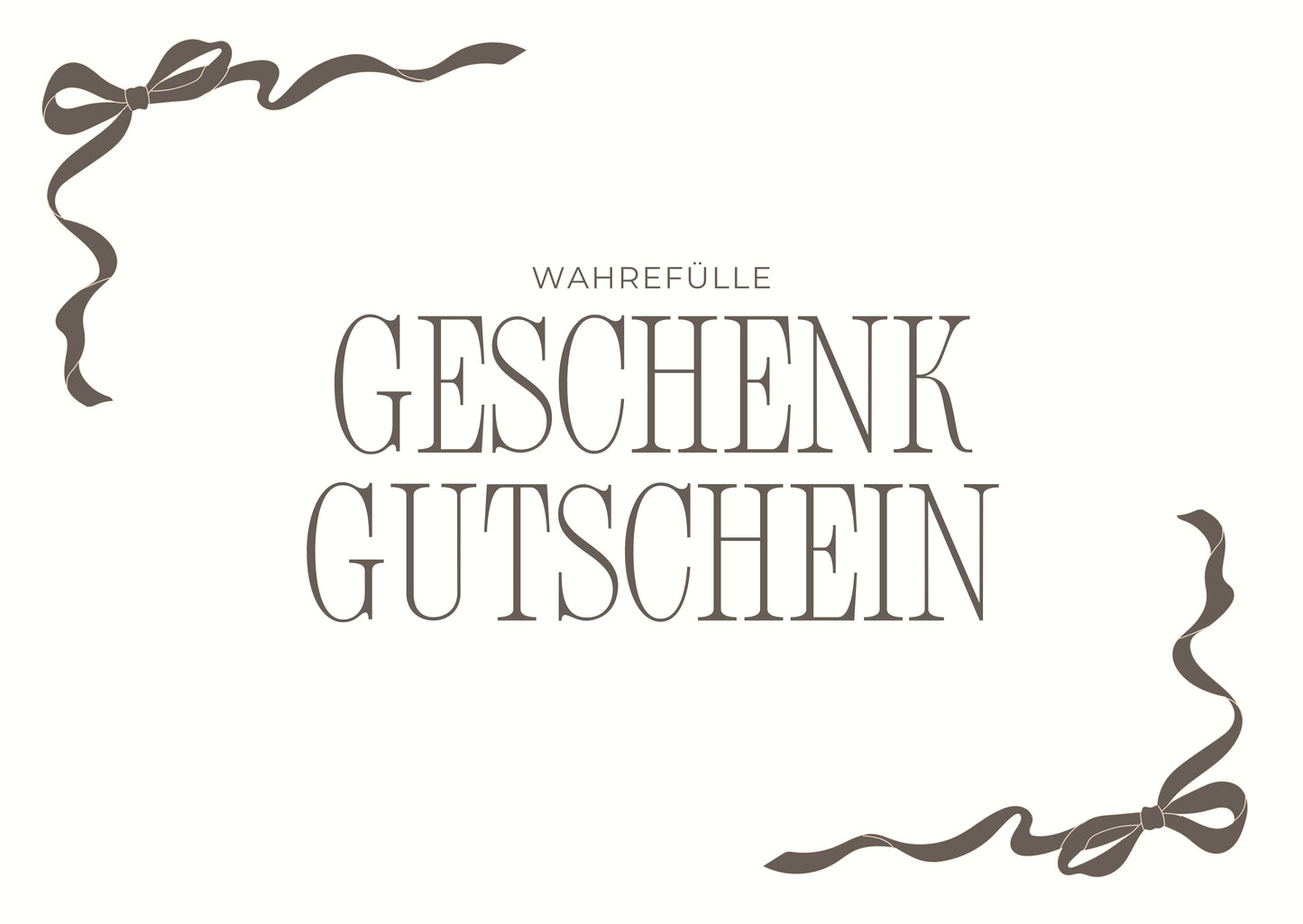 GESCHENK GUTSCHEIN