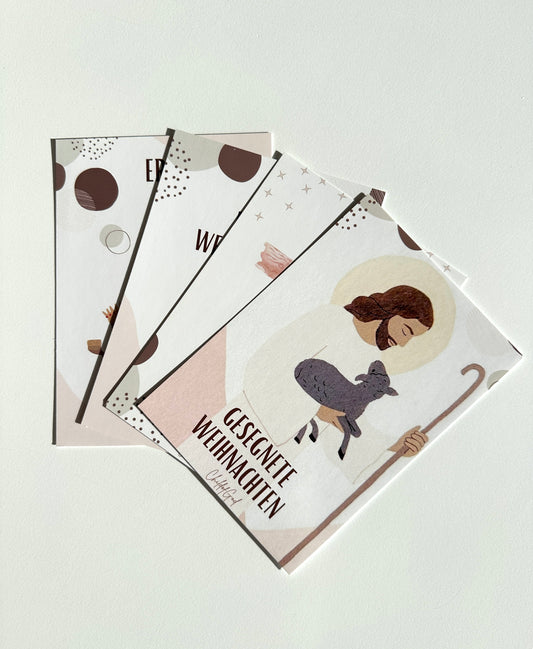 WEIHNACHTSKARTEN 4er Set