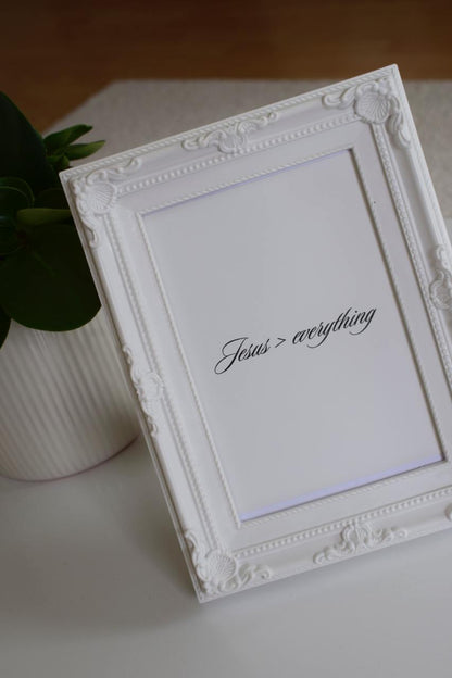 Jesus > everything Karte