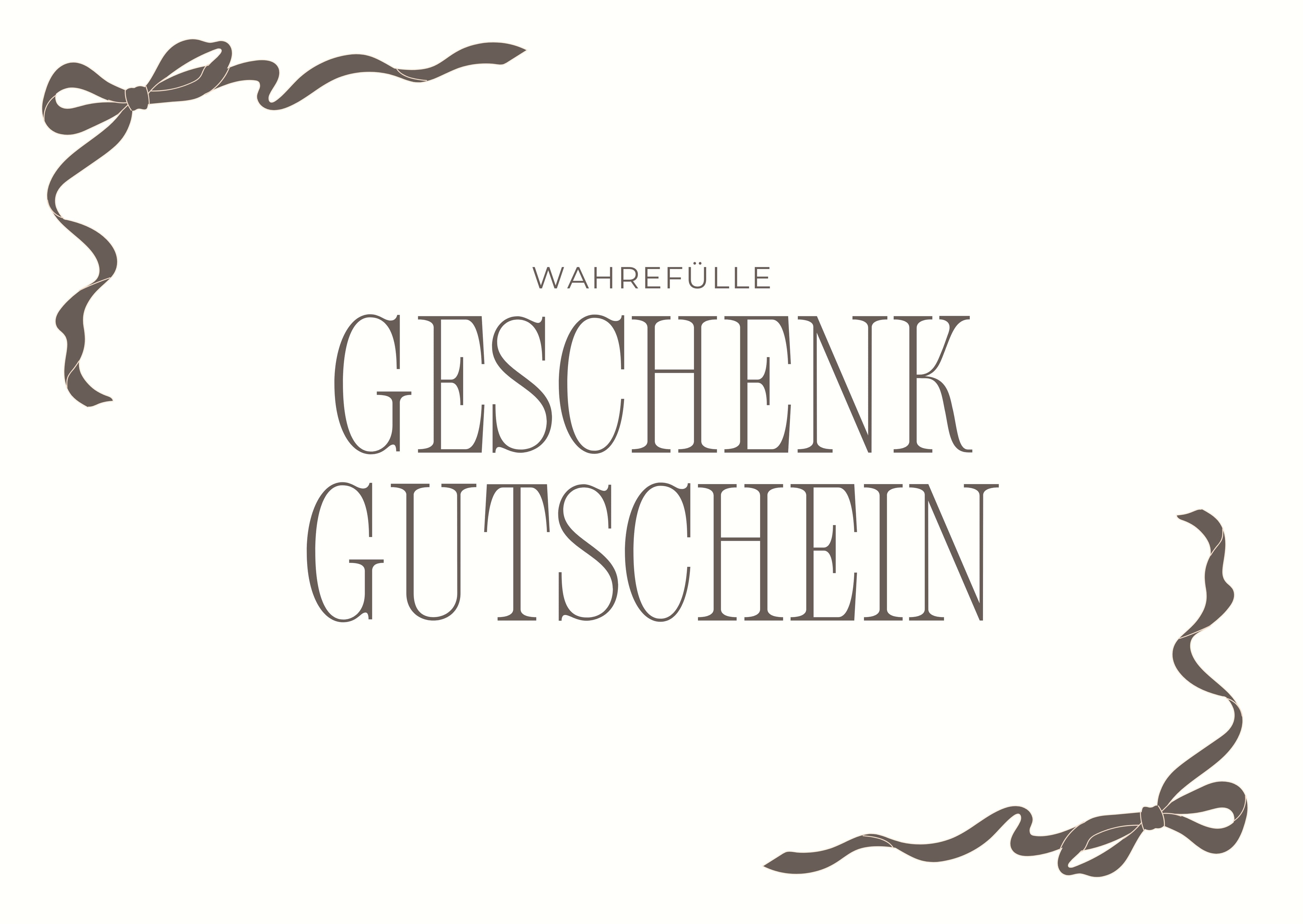 GESCHENK GUTSCHEIN